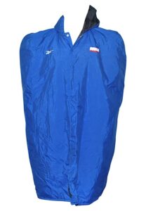 Late 1970s New York Giants Team-Issued Rain Poncho & 1990s New York Giants Heavy Sideline Cape