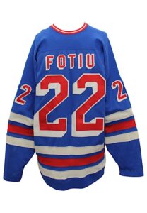 Late 1970s Nick Fotiu New York Rangers Game-Used Jersey