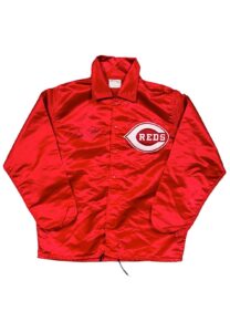 Late 1970s Pete Rose Cincinnati Reds Player-Worn& Autographed Warmup Jacket