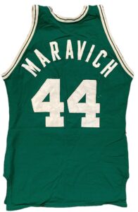 Late 1970s “Pistol” Pete Maravich Boston Celtics Display Road Jersey