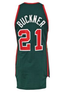 Late 1970s Quinn Buckner Rookie Era Milwaukee Bucks Game-Used Road Jersey