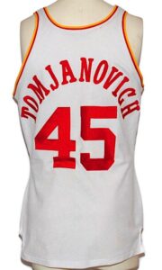 Late 1970s Rudy Tomjanovich Houston Rockets Game-Used Home Jersey