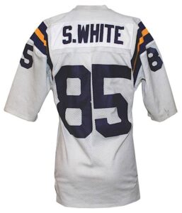 Late 1970s Sammy White Minnesota Vikings Game-Used Road Jersey