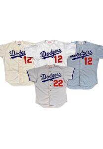 Late 1970s Tommy Davis LA Dodgers Coaches Worn Home & Road Uniforms