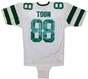 Late 1980s Al Toon NY Jets Game-Used Road Jersey