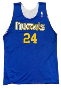 Late 1980s Bill Hanzlik Denver Nuggets Player Worn Reversible Practice Jersey