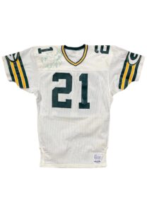 Late 1980s Brent Fullwood Green Bay Packers Game-Used & Autographed Jersey