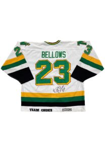 Late 1980s Brian Bellows Minnesota North Stars Game-Used & Signed Jersey