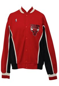 Late 1980s Chicago Bulls Player-Worn Warm-Up Suit & Jacket