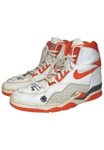 Late 1980s Derrick Coleman Syracuse University Orangemen Game-Used & Autographed Sneakers