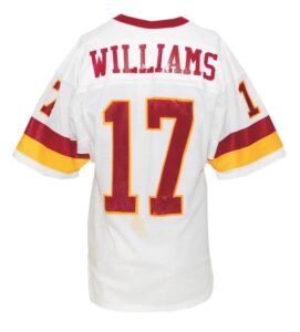 Late 1980’s Doug Williams Washington Redskins Game-Used Road Jersey