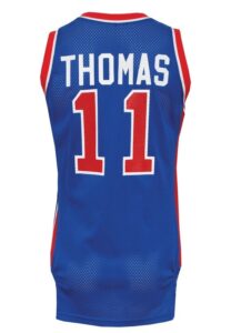 Late 1980s Isiah Thomas Detroit Pistons Game-Used Road Uniform