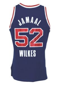 Late 1980s Jamaal Wilkes Schick Legends Game-Used & Autographed Uniform