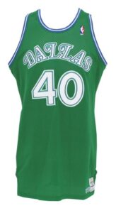 Late 1980’s James Donaldson Dallas Mavericks Game-Used Road Jersey 