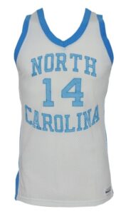 Late 1980’s Jeff Lebo North Carolina Tar Heels Game-Used Home Jersey with Shorts