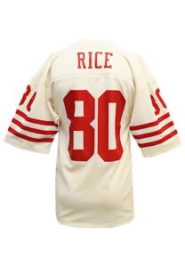 Late 1980s Jerry Rice San Francisco 49ers Game-Used Road Jersey