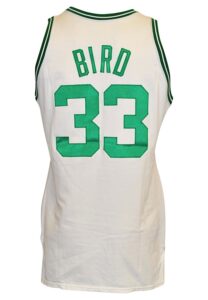 Late 1980s Larry Bird Boston Celtics Game-Issued Home Jersey