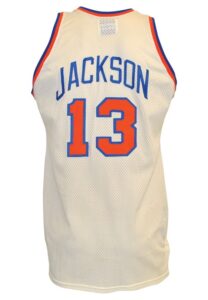 Late 1980s Mark Jackson New York Knicks Game-Used Home Jersey