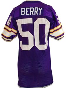 Late 1980s Ray Berry Minnesota Vikings Game-Used Home Jersey