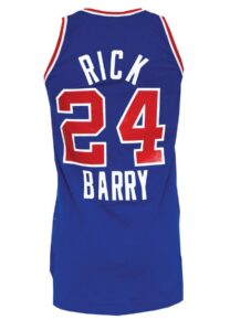 Late 1980’s Rick Barry Schick Legends Worn Jersey