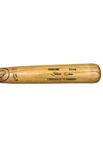 Late 1980s Steve Lyons Chicago White Sox Game-Used & Signed Bat