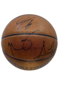 Late 1990s Chicago Bulls Game-Used & Team-Signed Official Basketball