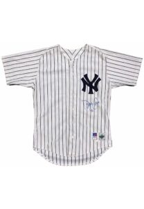 Late 1990s David Cone NY Yankees Game-Used & Signed Home Jersey