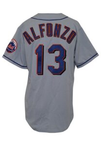 Late 1990s Edgardo Alfonzo New York Mets Game-Used Road Jersey