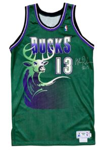 Late 1990s Glenn “Big Dog” Robinson Milwaukee Bucks Game-Used & Signed Jersey