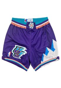 Late 1990s John Stockton Utah Jazz Game-Used Trunks