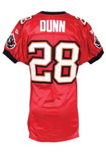 Late 1990’s Warrick Dunn Tampa Bay Buccaneers Game-Used Home Jersey