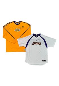 Late 2000s Lamar Odom LA Lakers Player-Worn & Autographed Shooting Shirts