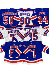 Late 2010s NY Rangers Game-Used Jerseys