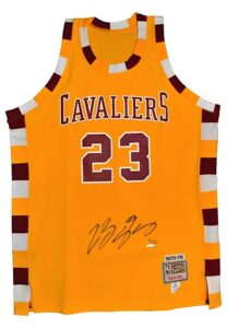 LeBron James Autographed Home, Road, & Alternate Upper Deck Authentic Jerseys