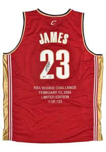 LeBron James Autographed Upper Deck Home, Road, & Alternate Authentic Jerseys