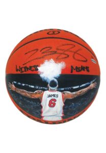 LeBron James Autographed “Witness” Jolene Jesse Painted LE Basketball