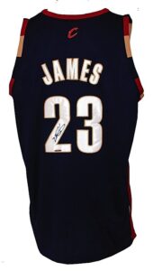 LeBron James Cleveland Cavaliers Autographed Road Jersey