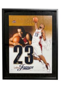 LeBron James Cleveland Cavaliers Signed Display