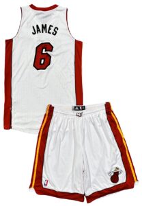 LeBron James Miami Heat NBA 2K14 “Reign” Commercial Worn Uniform