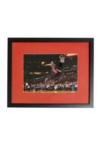 LeBron James Signed & Framed Flying Dunk Photograph