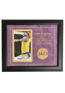 Lebron James Signed & Framed “The King” Photograph