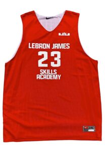 LeBron James Skills Academy Camp Scrimmage-Used Reversible Jersey