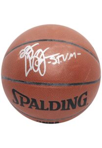 LeBron James St. Vincent-St. Mary’s Irish High School Autographed Spalding Basketball