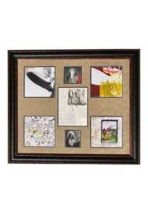 Led Zeppelin Multi-Signed Framed Display