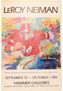 LeRoy Neiman “Herschel Walker” Georgia Bulldogs 19.25″ x 22.75 Print Autographed By Walker