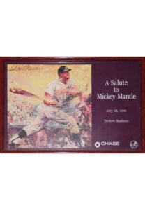 LeRoy Neiman Signed Salute To Mickey Mantle