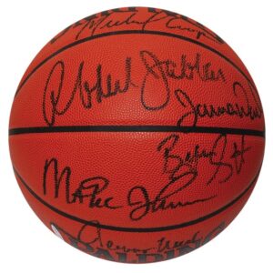 Los Angeles Lakers Greats Autographed Basketball with Jabbar & Magic