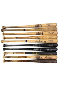 Lot Of 10 New York Mets Game-Used Bats