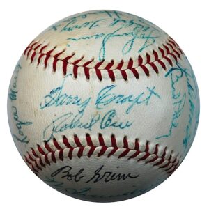 Lot of 1959 KC Athletics Team Autographed Baseballs with Roger Maris