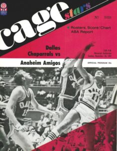 Lot of 1967-68 First Year Dallas Chaparrals ABA Programs